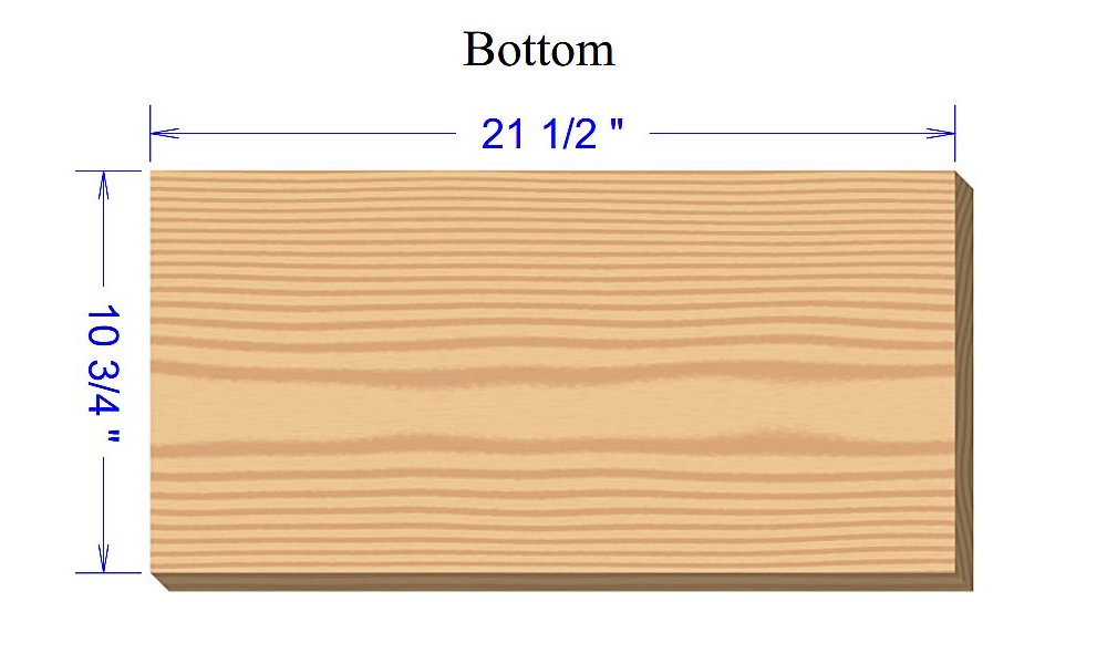 Bookcase Bottom Drawing