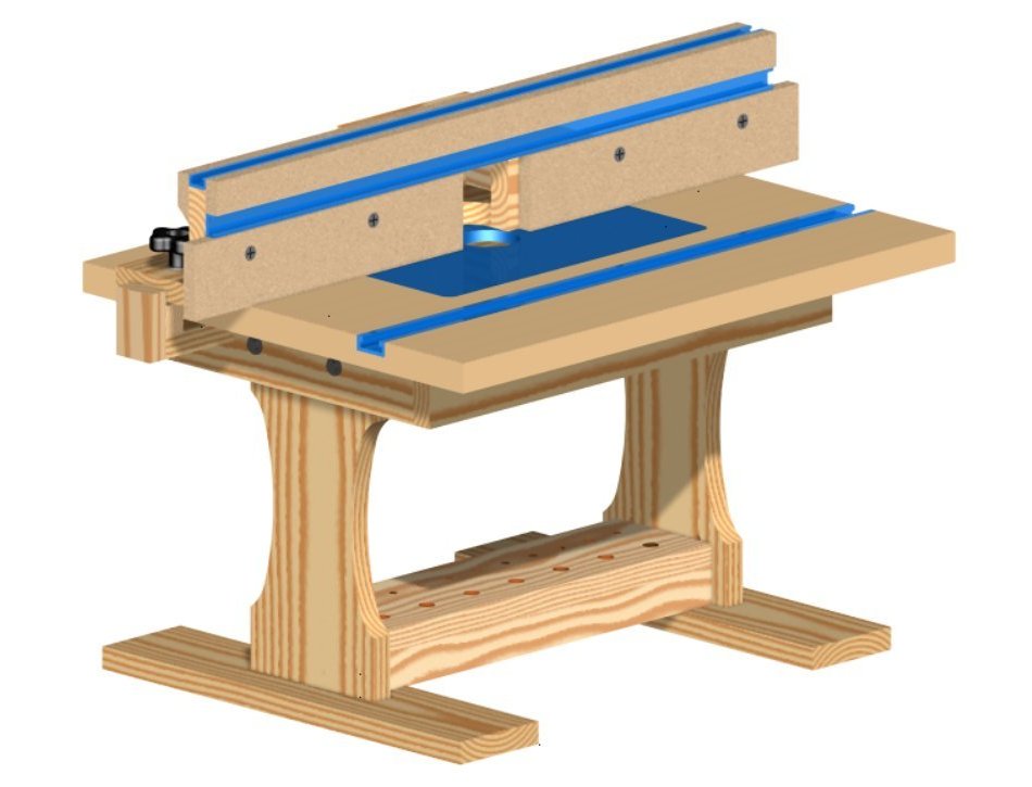 Router Table with Fence